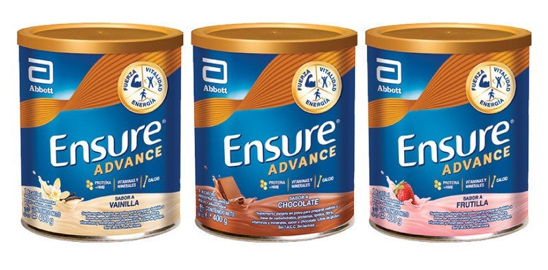 3-Flavor Pack Ensure Advance Nutrition Powder Food (400Gr / 14.10fl oz each)