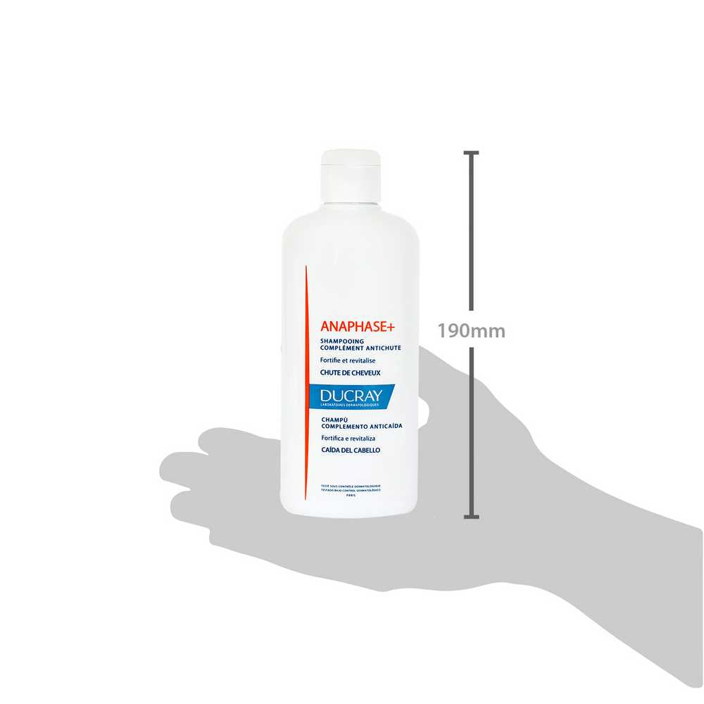 Ducray Anaphase+ Shampoo - Anti-Fall Supplement for Volume & Vigor - 400ml