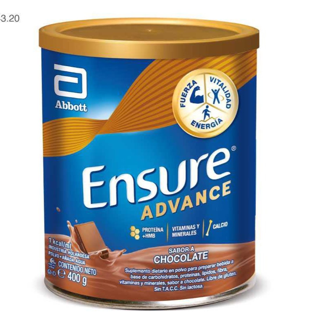 Ensure Advance Chocolate Dietary Supplement (400Gr / 14.10fl oz) - Balanced Nutrition with 28 Vitamins & Minerals for Adults